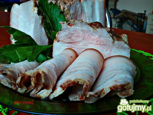 Boczek gotowany w folii