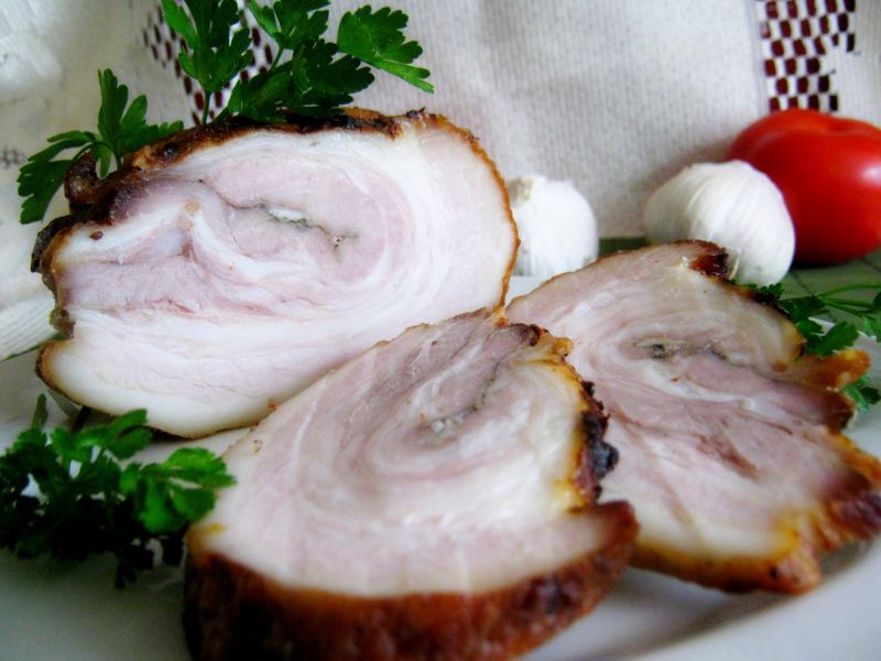 Boczek pieczony w piekarniku Boczek pieczony w piekarniku