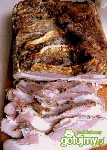 Boczek pieczony w rękawie Boczek pieczony w rękawie