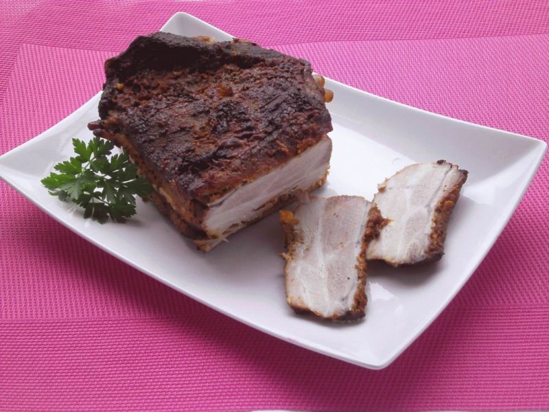 Boczek w marynacie paprykowo- cebulowej Boczek w marynacie paprykowo- cebulowej