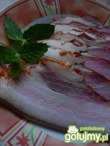 Boczek wędzony gotowany w przyprawach