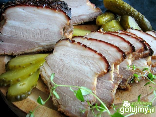 Boczuś pieczony marynowowany w teriyaki  Boczuś pieczony marynowowany w teriyaki