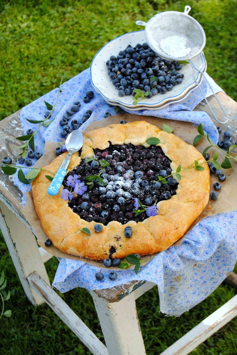 Borówkowa tarta rustykalna 