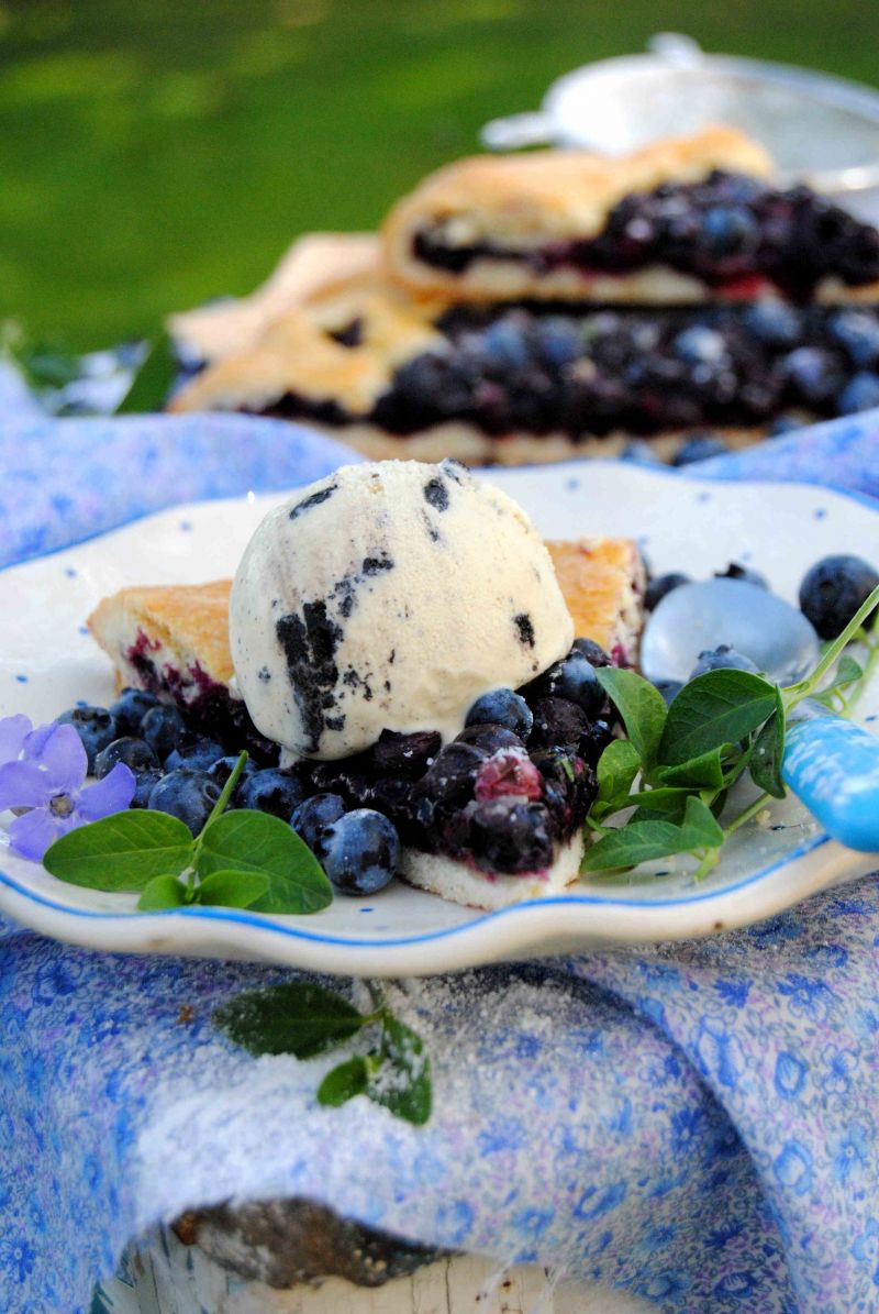 Borówkowa tarta rustykalna 