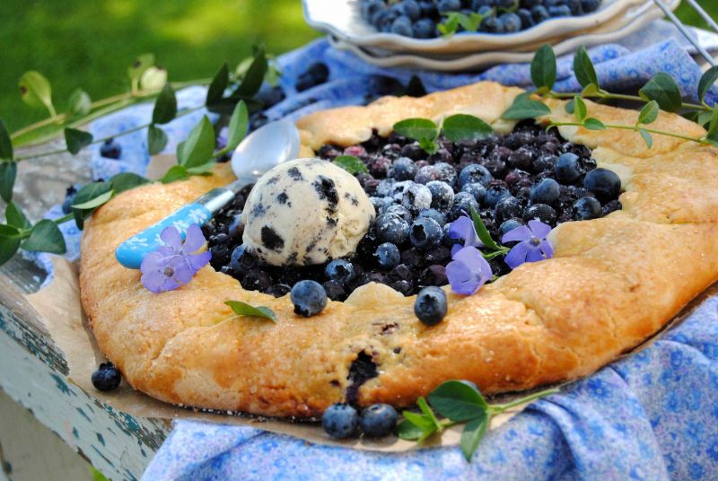 Borówkowa tarta rustykalna 