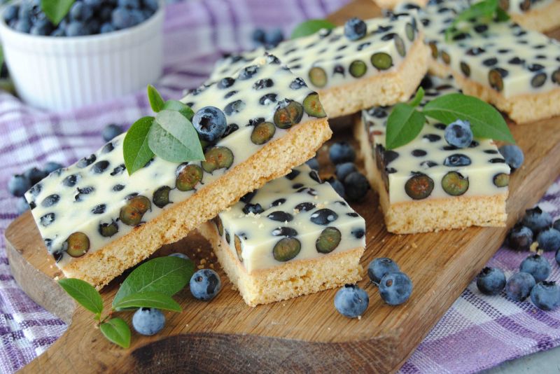 Borówkowo- czekoladowe batony