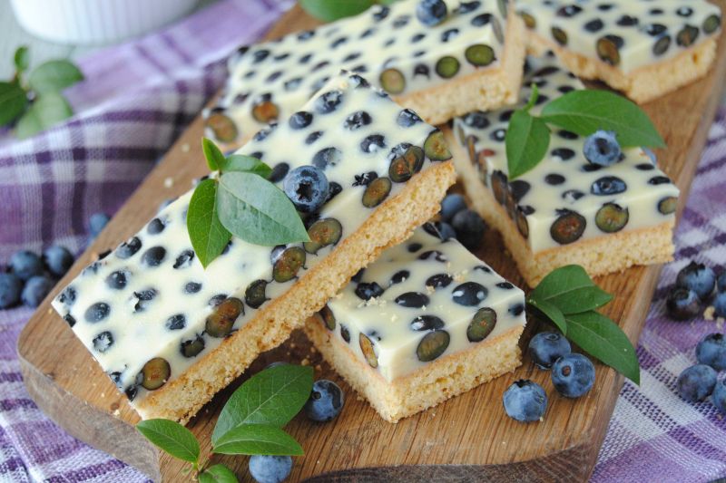 Borówkowo- czekoladowe batony