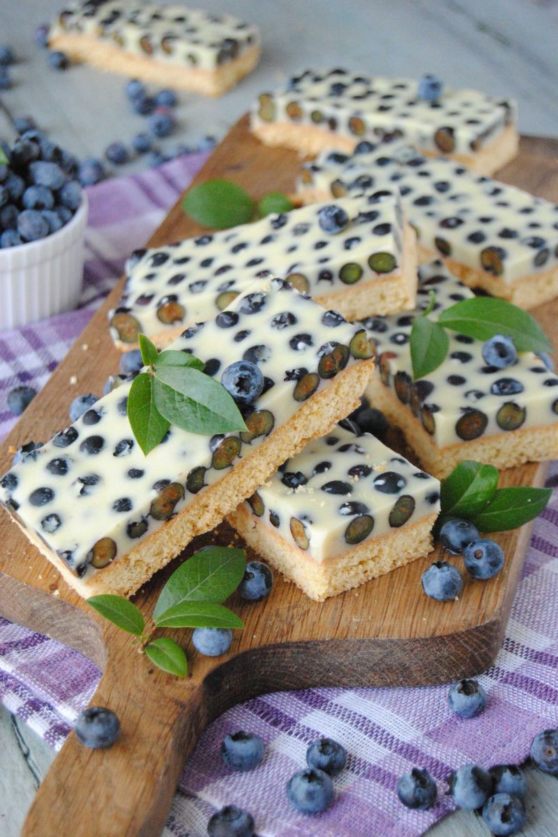 Borówkowo- czekoladowe batony