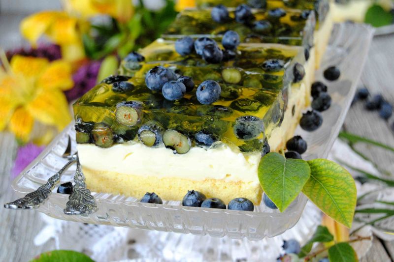 Borówkowy budyniowiec Borówkowy budyniowiec