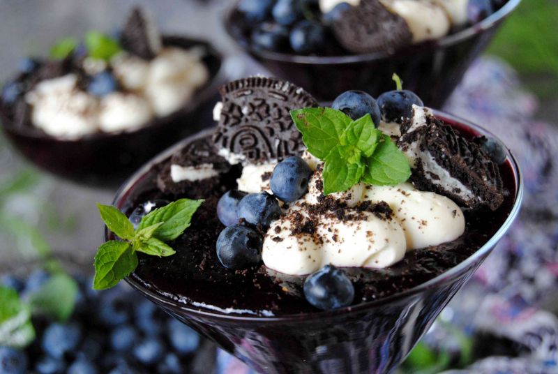 Borówkowy kisiel  Borówkowy kisiel