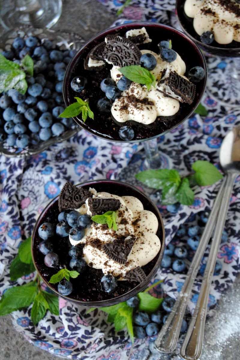 Borówkowy kisiel  Borówkowy kisiel