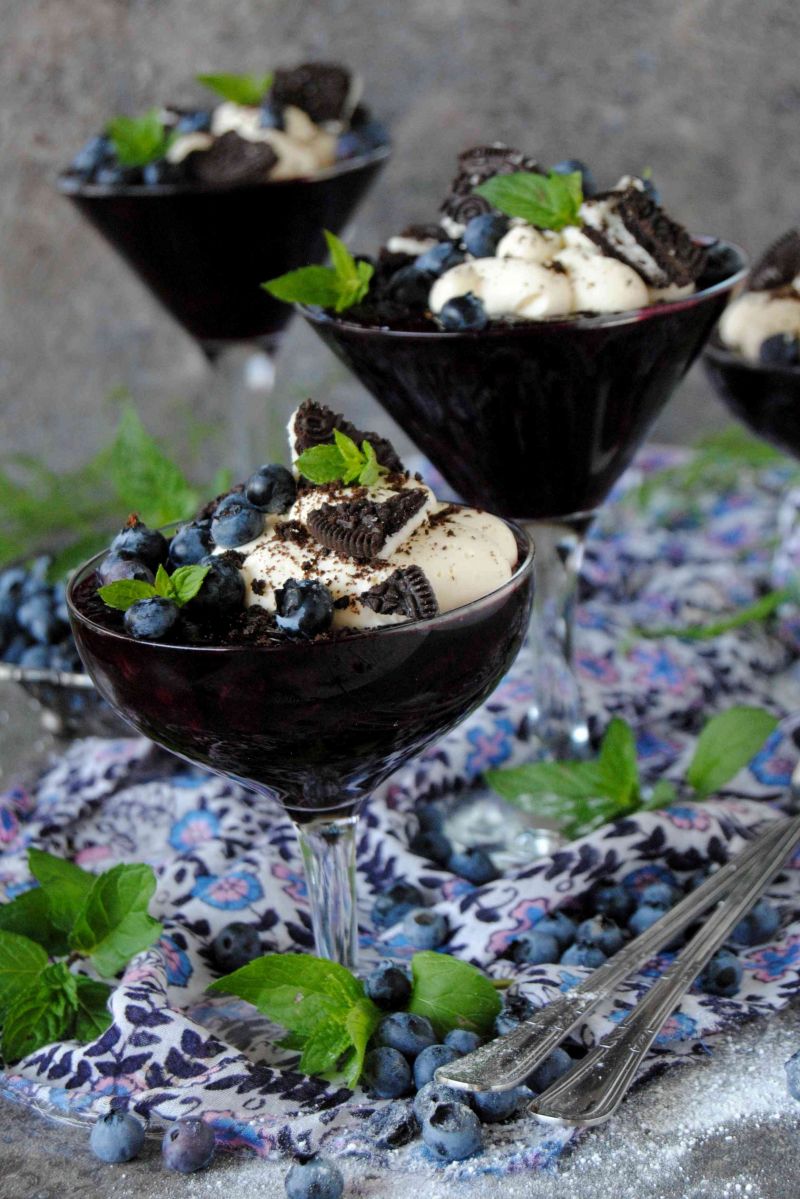 Borówkowy kisiel  Borówkowy kisiel