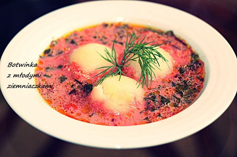 Botwina z młodymi ziemniaczkami i koperkiem