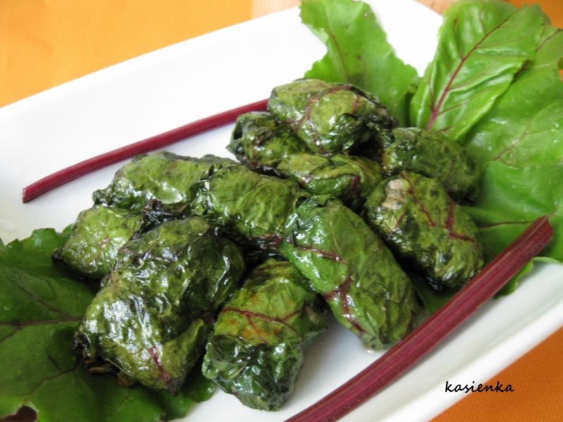 Botwinczaki - gołąbki w botwince  Botwinczaki - gołąbki w botwince