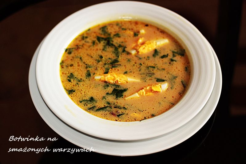 Botwinka na smażonych warzywach Botwinka na smażonych warzywach