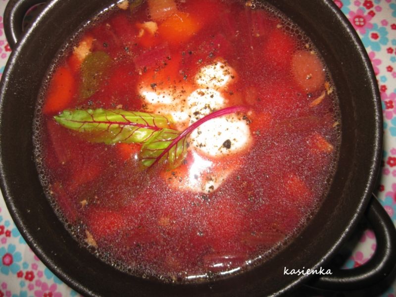 Botwinka z rabarbarem Botwinka z rabarbarem