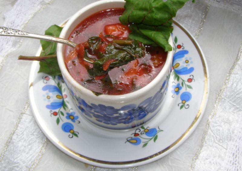 Botwinkowa zupa na maśle