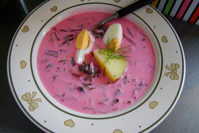 Botwinkowy chłodnik Botwinkowy chłodnik