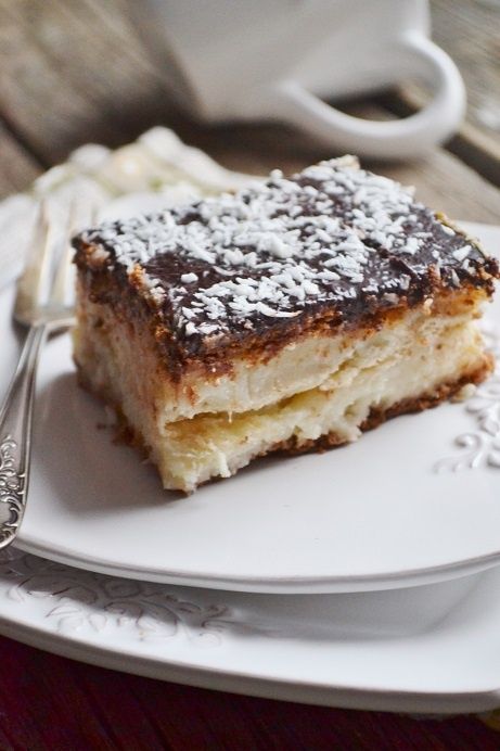 Bounty - smak raju, ciasto kokosowe bez pieczenia