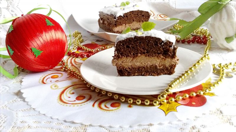 Bożonarodzeniowy piernik przekładany bez tłuszczu