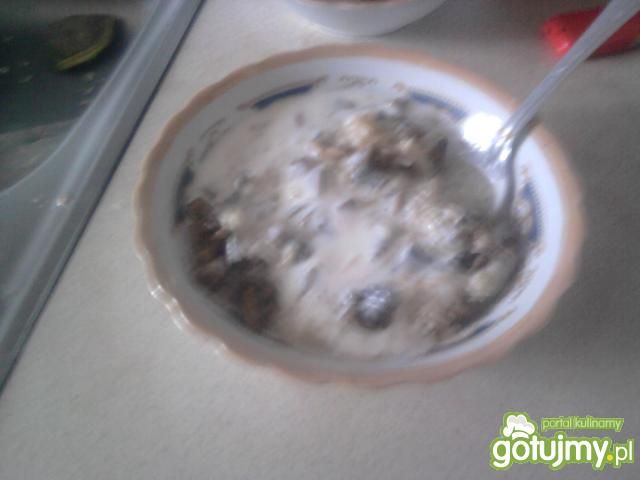 Brązowy ryż z ala sosem  Brązowy ryż z ala sosem