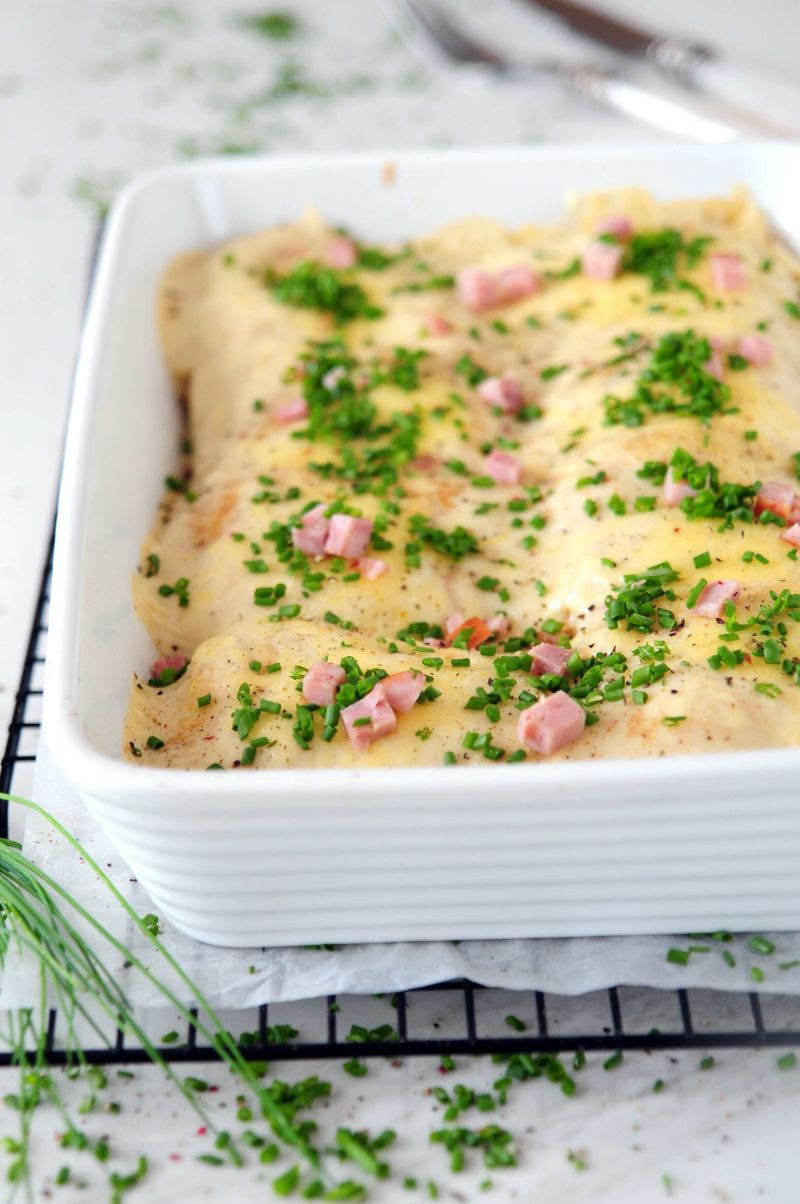 Brokułowe naleśniki pod beszamelem Brokułowe naleśniki pod beszamelem