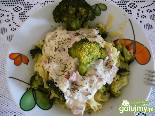 Brokułowe tagliatelle Brokułowe tagliatelle