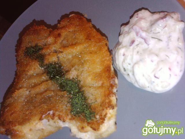 Brotola w prostej panierce Brotola w prostej panierce