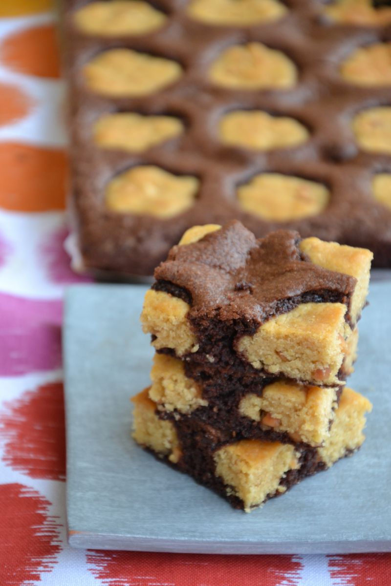 Brownie z fistaszkowymi ciasteczkami Brownie z fistaszkowymi ciasteczkami