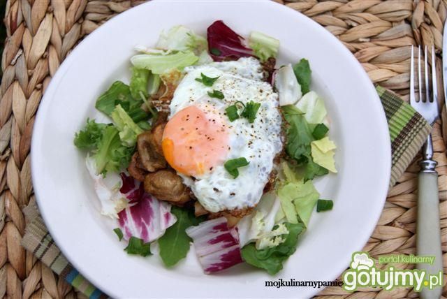 Bryzol z pieczarkami  i jajkiem Bryzol z pieczarkami  i jajkiem