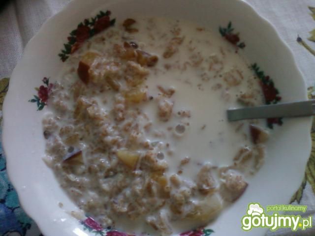 Brzoskwiniowa owsianka orkiszowa