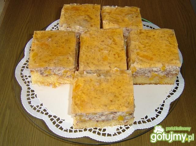 Brzoskwiniowe  Ciasto  z  Prince  Polo Brzoskwiniowe  Ciasto  z  Prince  Polo