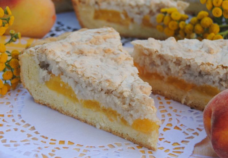 Brzoskwiniowo – kokosowa tarta Brzoskwiniowo – kokosowa tarta