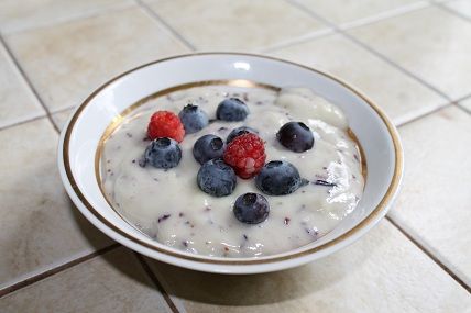 Budyń borówkowo - malinowy Budyń borówkowo - malinowy