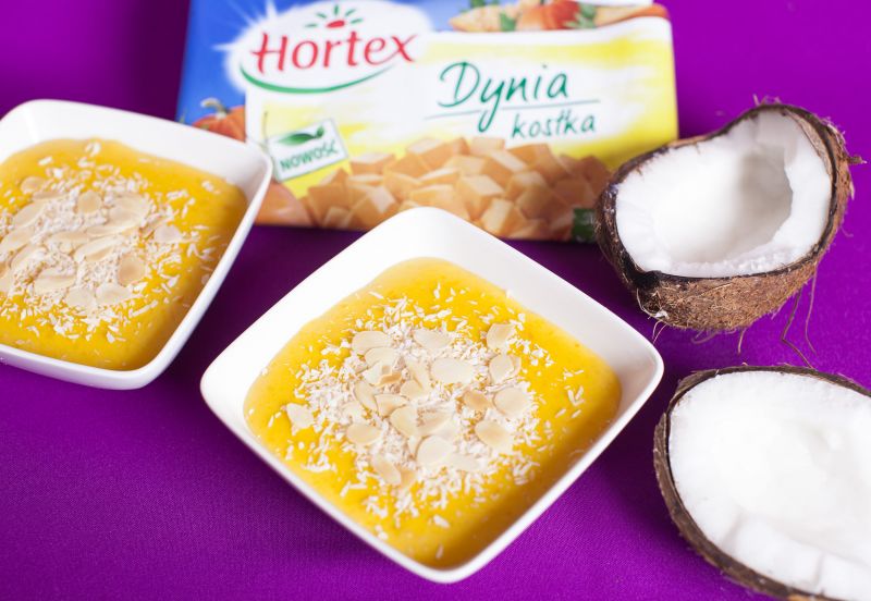 Budyń dyniowy na mleczku kokosowym