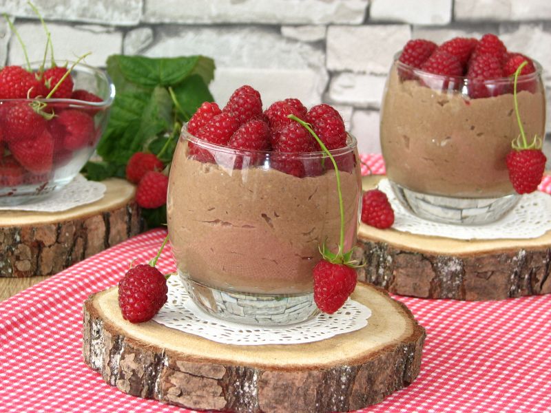 Budyń jaglany z karobem