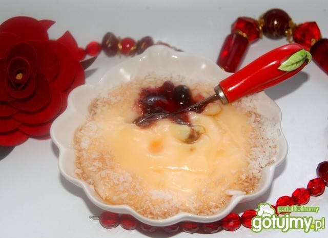 Budyń kokosowo-różany 