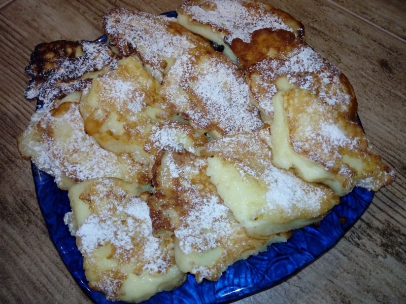 Budyń smażony w cieście