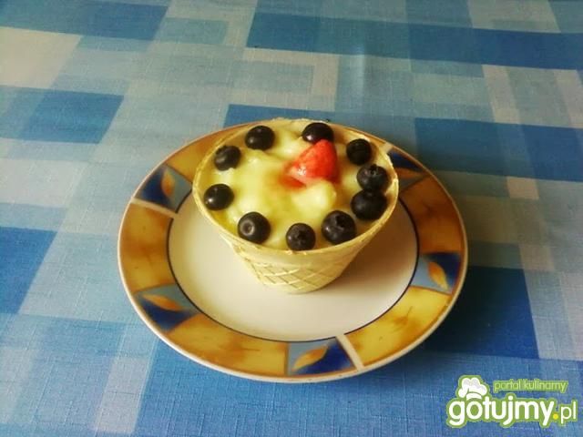 Budyń z borówkami. Budyń z borówkami.
