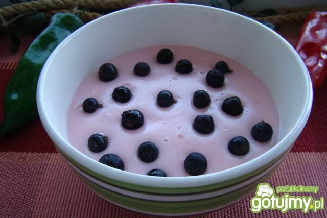 Budyń z czarnej porzeczki i aronią 