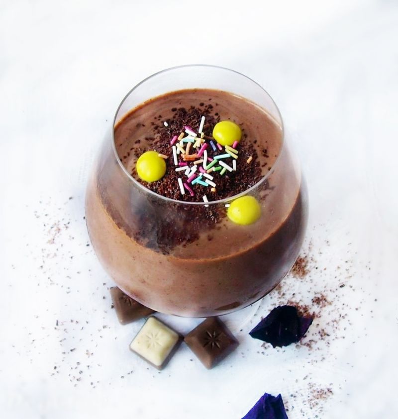 Budyń z czekoladą na jogurcie