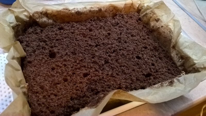 Budyniowo - śmietanowo - czekoladowe ciasto 