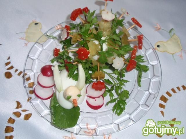 Bukiecik kwiatków w jajku Bukiecik kwiatków w jajku