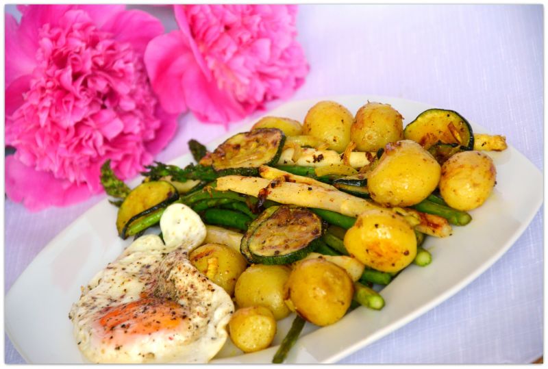 Bukiet wiosennych warzyw