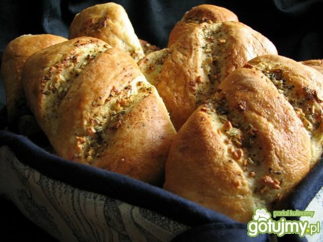 Bułeczki czosnkowo  - ziołowe 