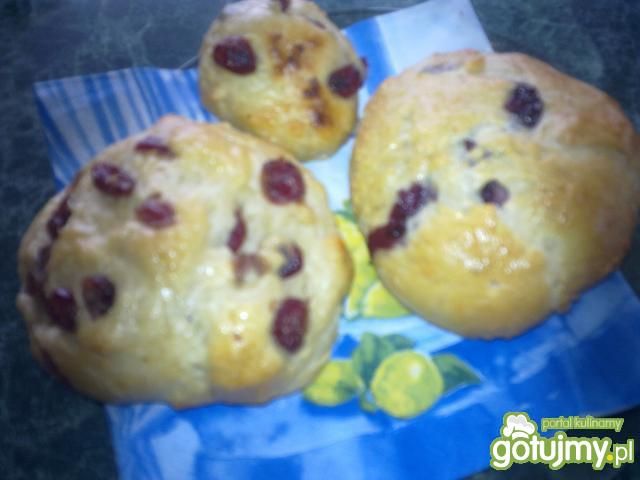 Bułeczki śniadaniowe z żurawiną