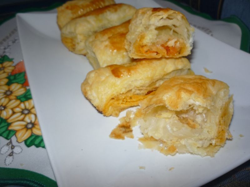 Bułeczki z ciasta francuskiego Bułeczki z ciasta francuskiego