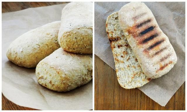 Bułki z otrębami a'la grahamki-na panini