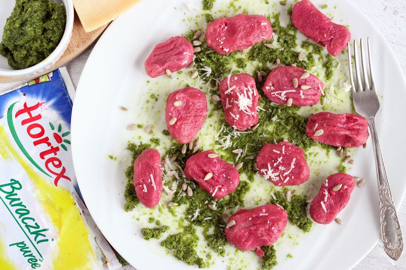 Buraczane gnocchi Buraczane gnocchi