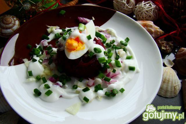 Buraczki light z jajkiem 